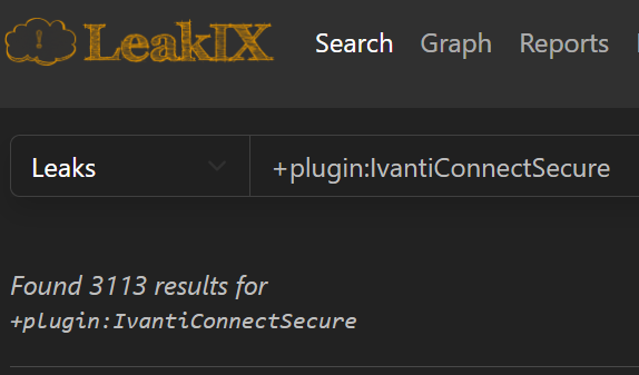 LeakIX Vulnerability Counts 